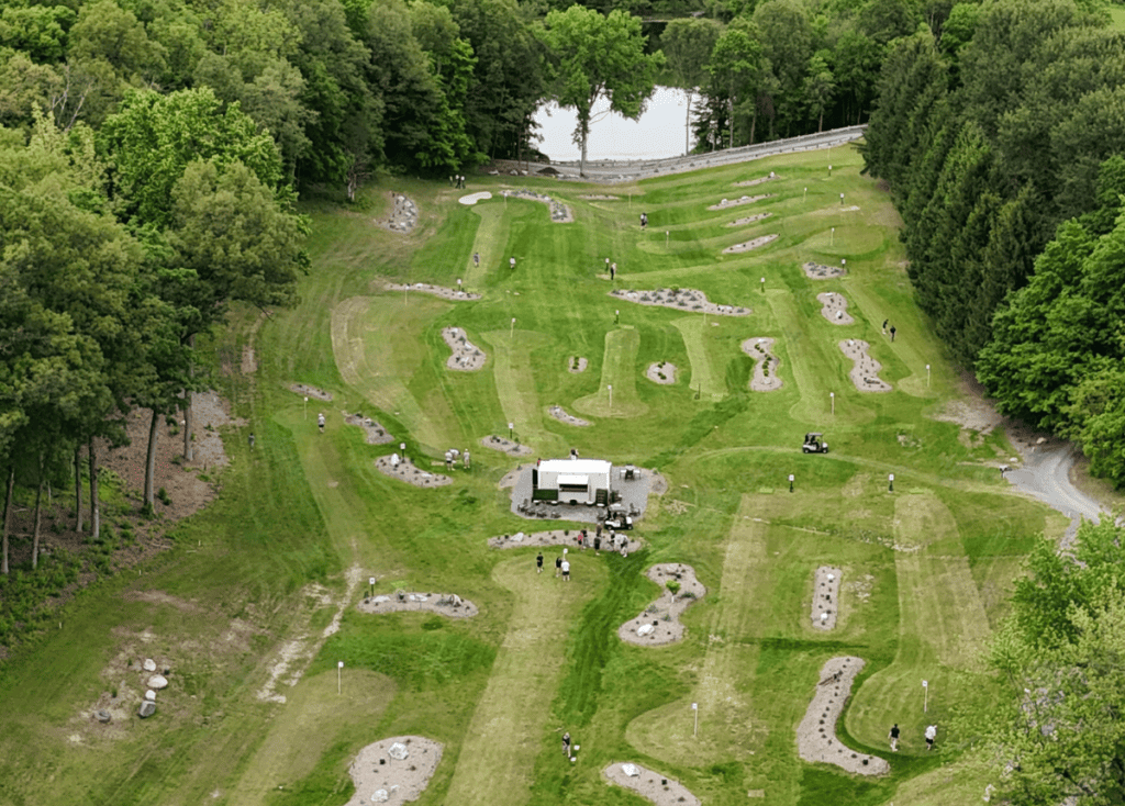 1club park golf drone view