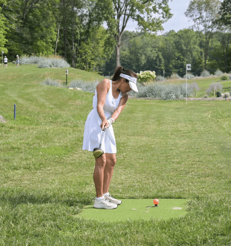 young woman playing park golf at 1Club Vernon NJ