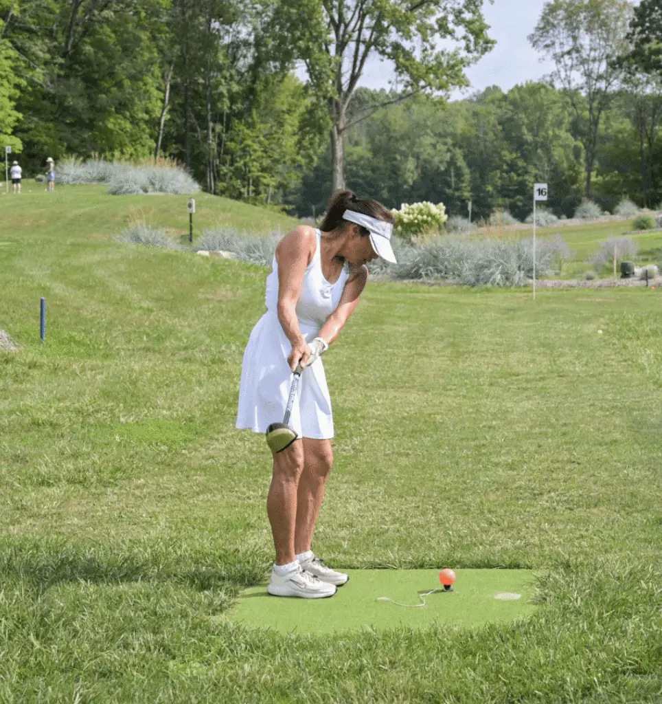 young woman playing park golf at 1Club Vernon NJ