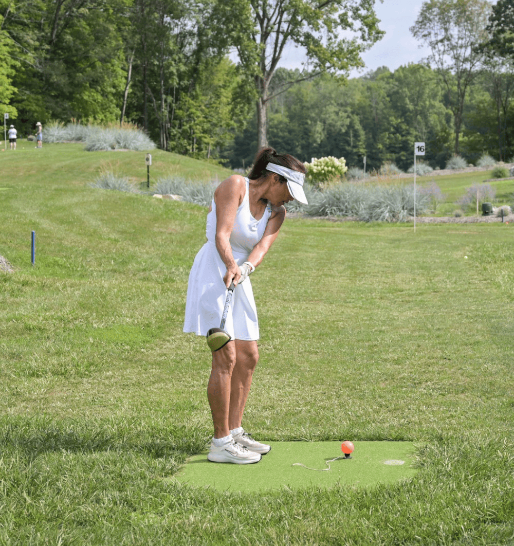 young woman playing park golf at 1Club Vernon NJ